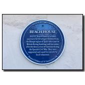 Blue Plaque at Beach House